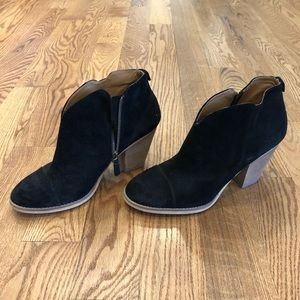 Susina brand black suede booties